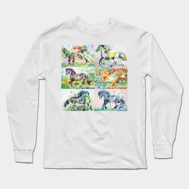 SIX STALLIONS Long Sleeve T-Shirt by lautir